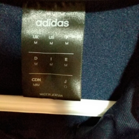 Dark Blue Adidas Zip Up Hoodie - Picture 2 of 2